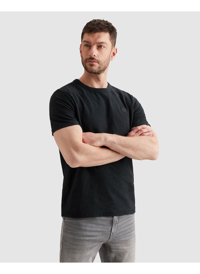 PTSS2604564 5282 PME Legend Short sleeve r-neck jacquard jersey Carbon