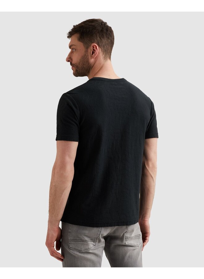 PTSS2604564 5282 PME Legend Short sleeve r-neck jacquard jersey Carbon