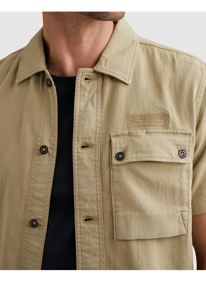 PSIS2604230 6001 PME Legend Short Sleeve Shirt Slub Twill GD Spray Green