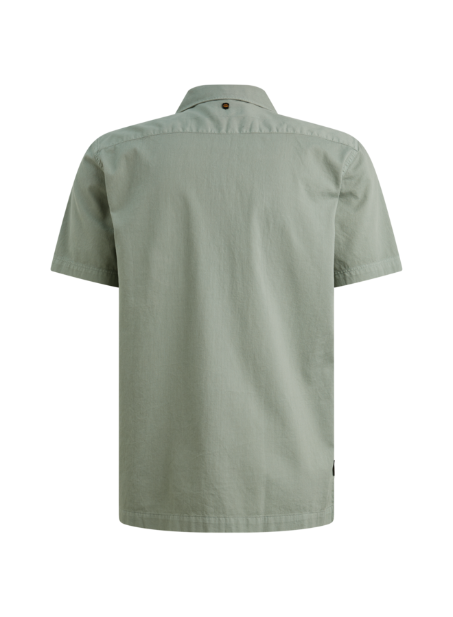 PSIS2604216 6123 PME Legend Short Sleeve Shirt Ctn Bedford garment dye Iceberg Green