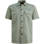 PSIS2604216 6123 PME Legend Short Sleeve Shirt Ctn Bedford garment dye Iceberg Green
