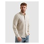 PSI2604200 7013 PME Legend Long sleeve shirt 2 tone cotton linen Bone White
