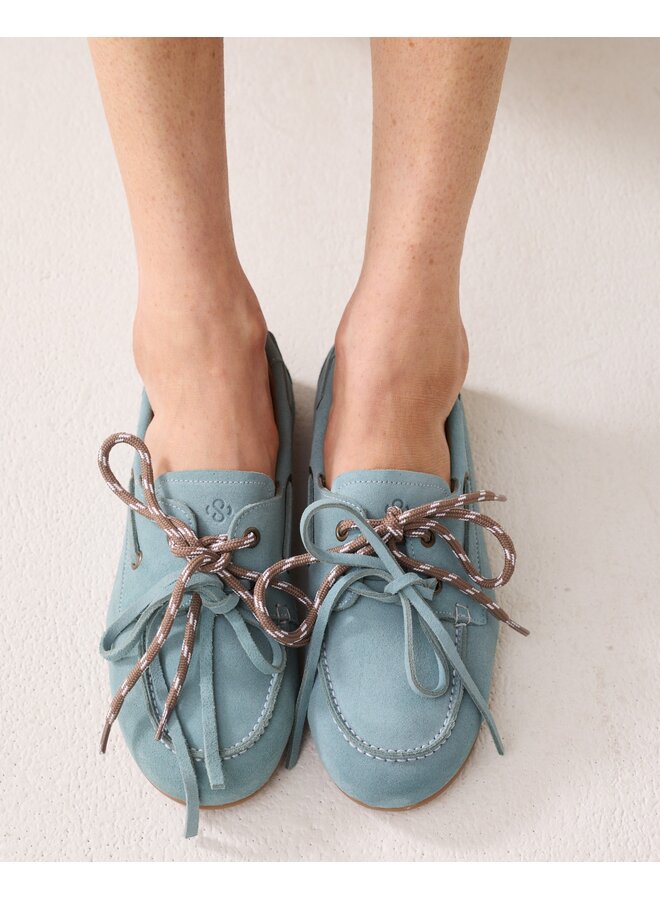 8s1098-8623 431 Summum Boatshoe Suede  Glacierblue