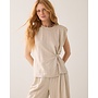3s5299-30761 702 Summum Top Linen look  Pebblebeige