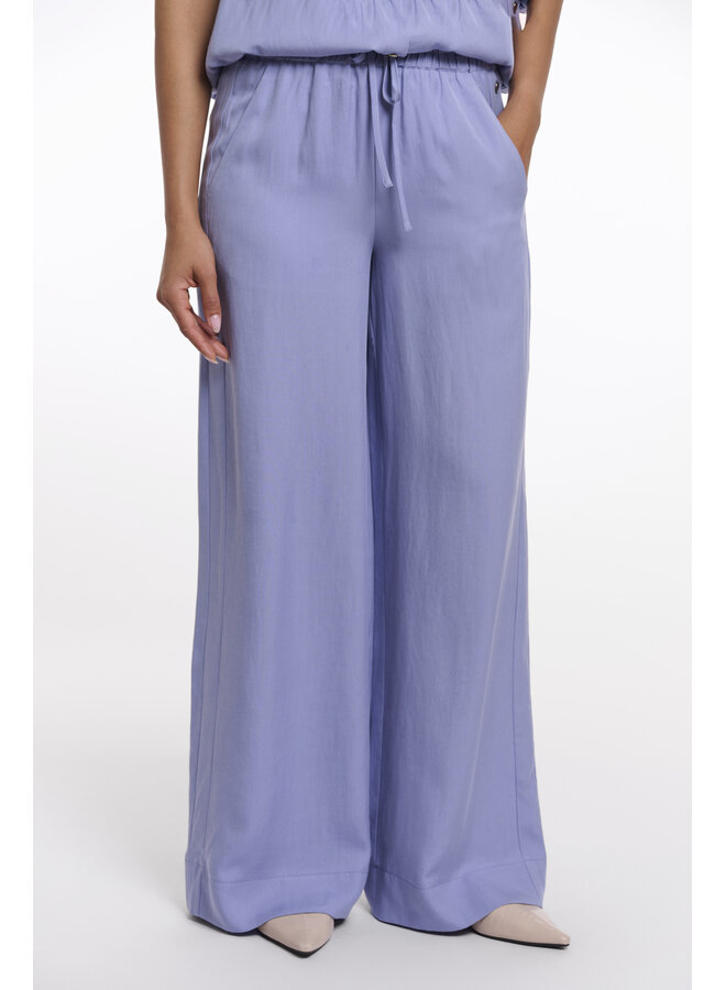 NourRegular.7002623 Rino&Pelle Regular length wide leg pants  Brushed blue
