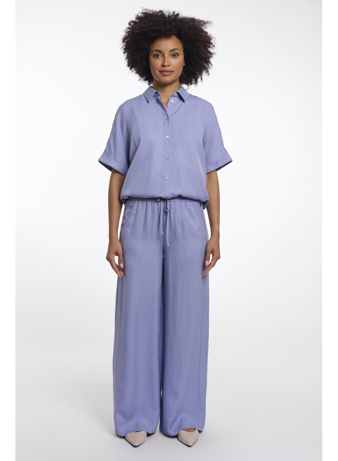 NourRegular.7002623 Rino&Pelle Regular length wide leg pants  Brushed blue