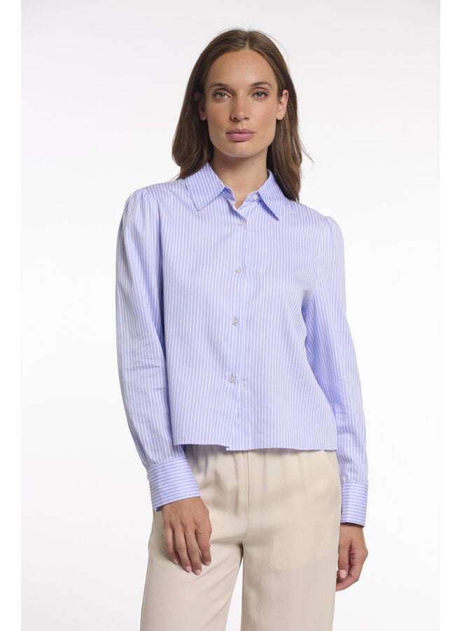 Felise.7002623 Rino & Pelle Striped blouse with bows at the back  Blue striped