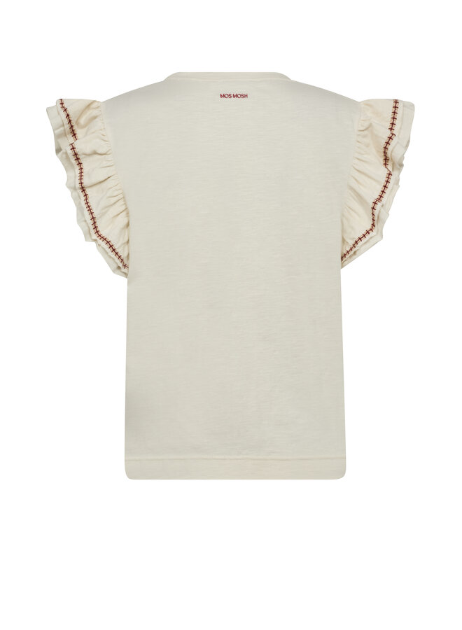180170 180 MosMosh MMTorra O-SS Tee Ecru