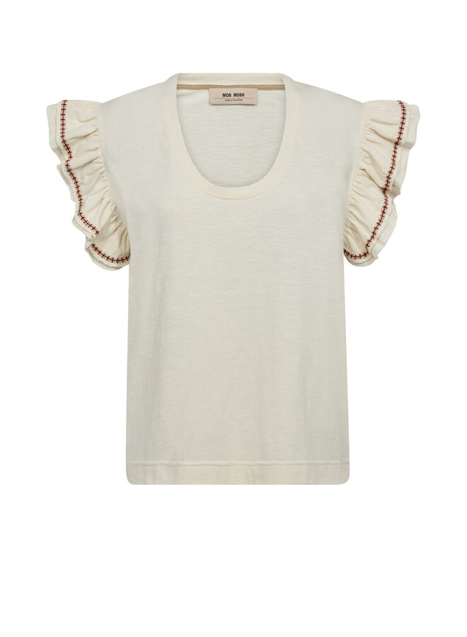 180170 180 MosMosh MMTorra O-SS Tee Ecru
