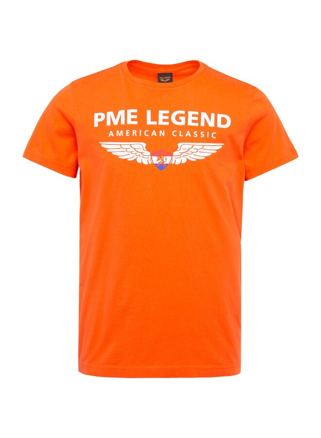 PTSS2604555 2054 PME Legend Short sleeve r-neck country tee the Netherlands orange