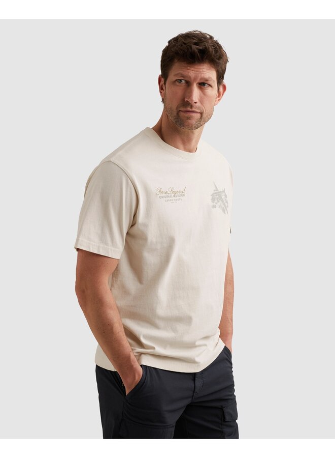 PTSS2604568 7001 PME Legend Short sleeve r-neck heavy open end relaxed Egret