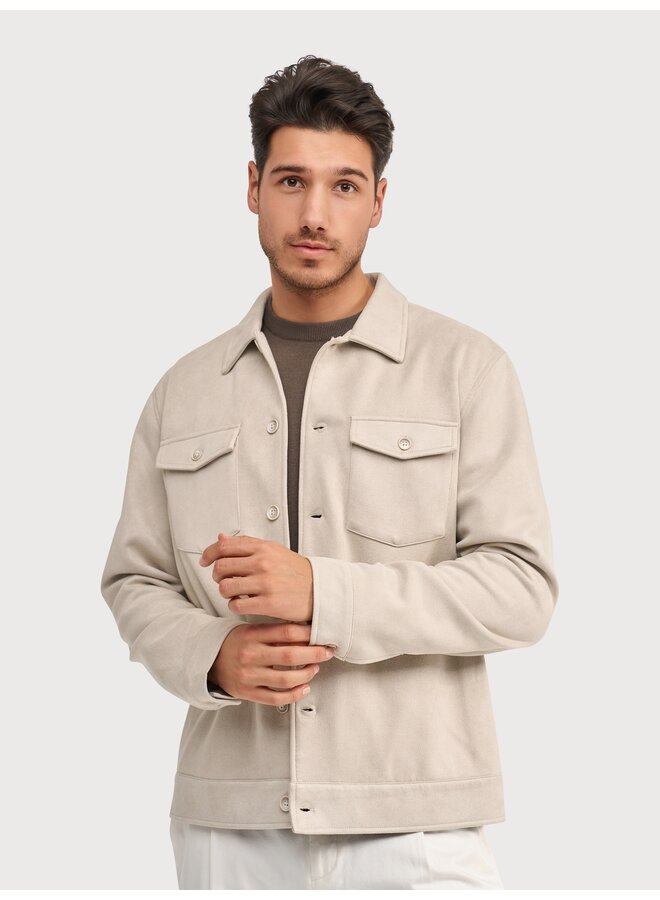 MILANOW25-M42 Blue Industry Shirtjacket STONE