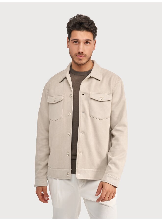 MILANOW25-M42 Blue Industry Shirtjacket STONE