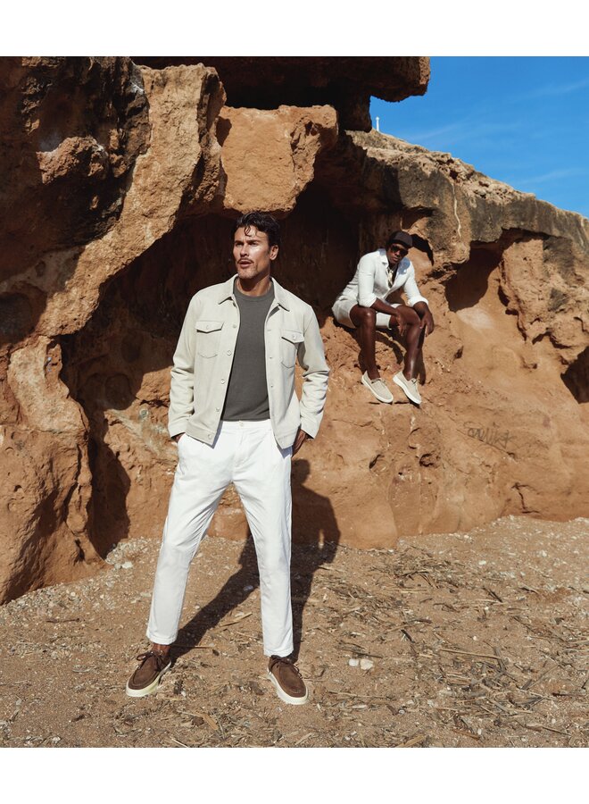 MILANOW25-M42 Blue Industry Shirtjacket STONE