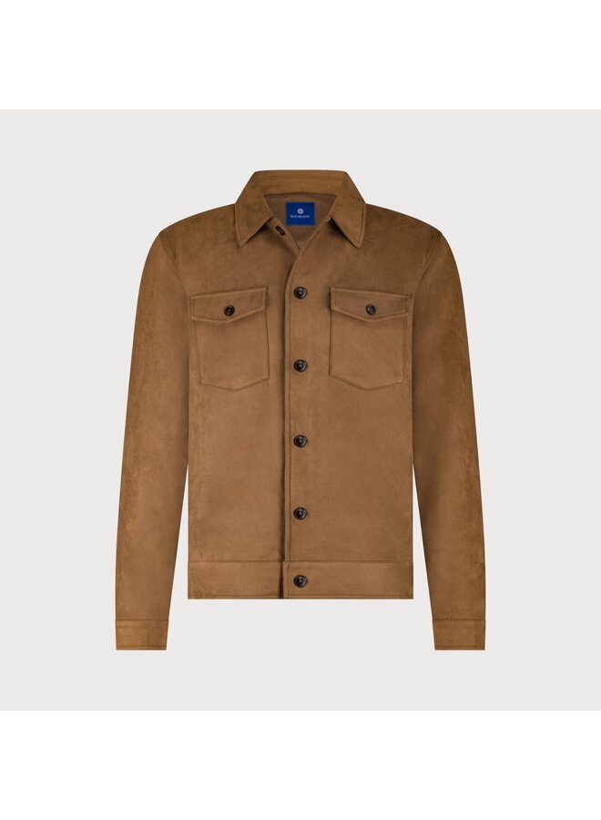MILANOW25-M42 Blue Industry Shirtjacket cognac