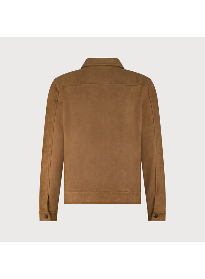 MILANOW25-M42 Blue Industry Shirtjacket cognac