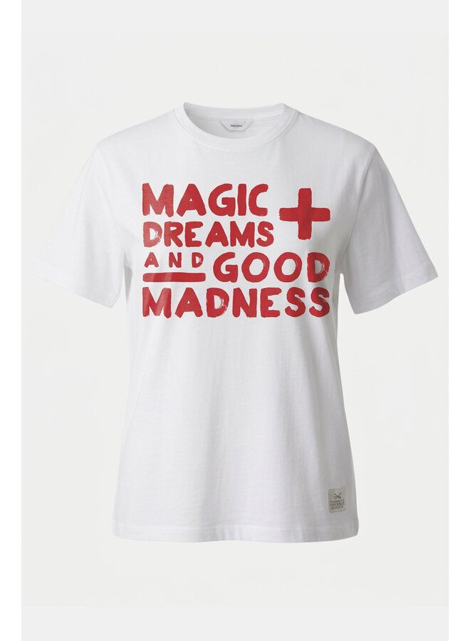 MELODIE 01-330 Penn & Ink T-shirt print white tomato