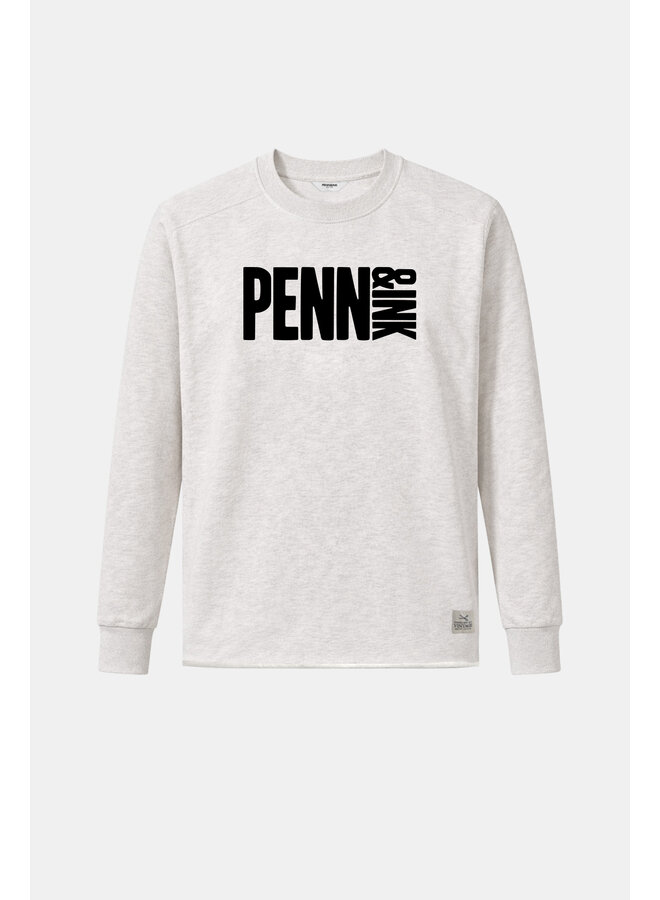 HARPER 05m-90 Penn and Ink Sweater print ecru mel. black