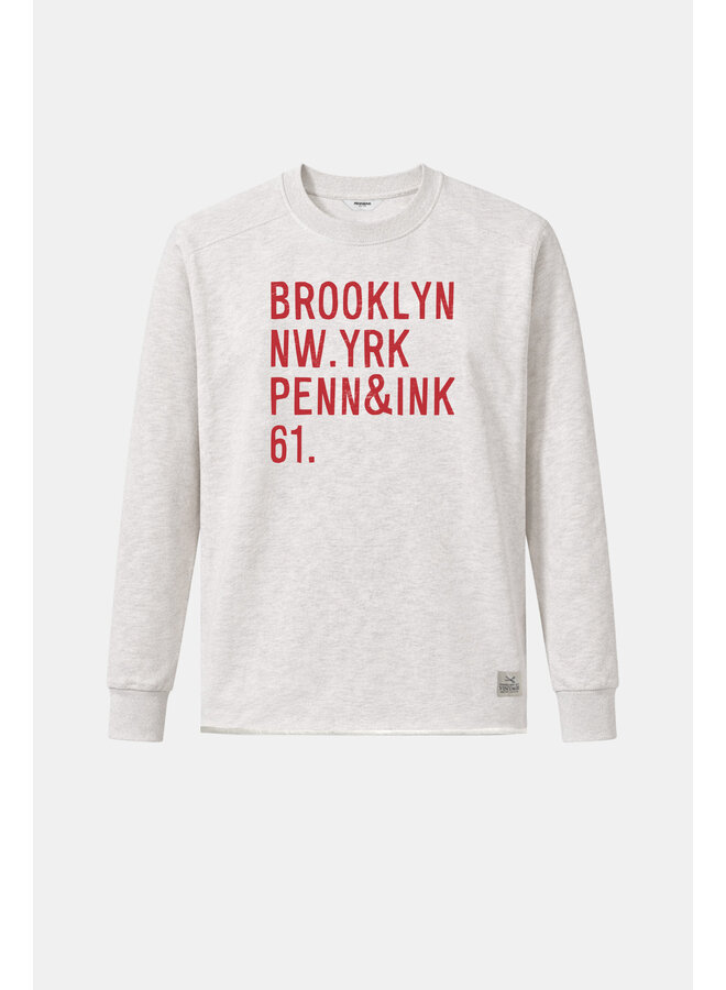 HAILEY 05m-330 Penn and Ink Sweater print ecru mel. tomato