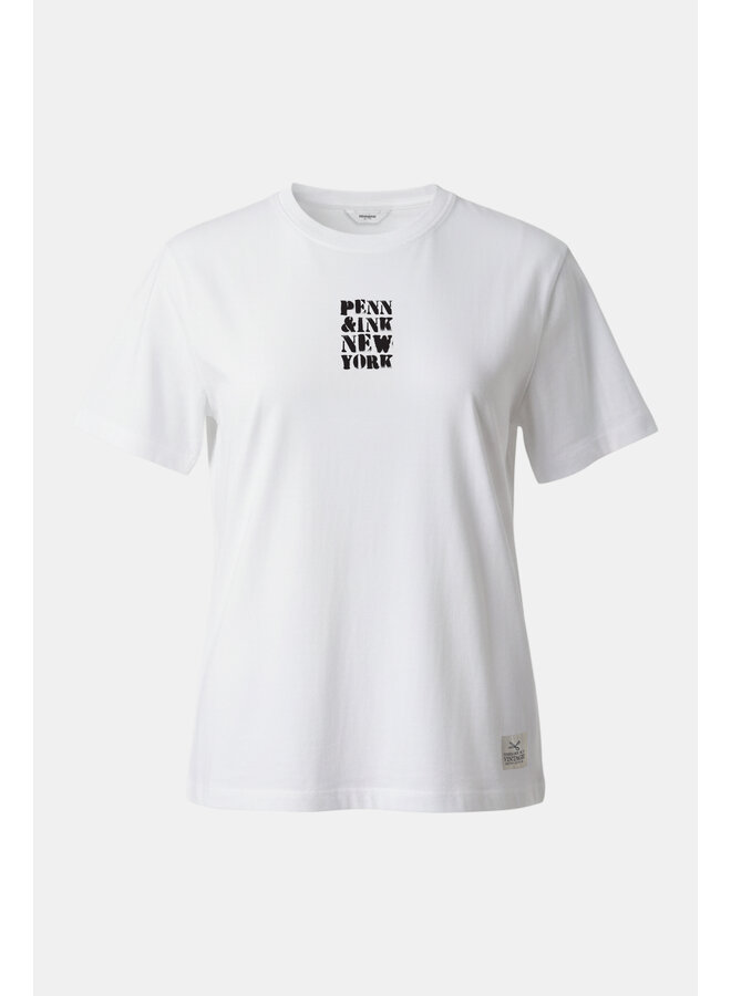 ETTA 01-90 Penn and Ink T-shirt print white black