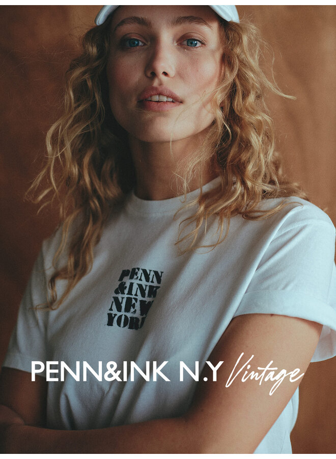 ETTA 01-90 Penn and Ink T-shirt print white black