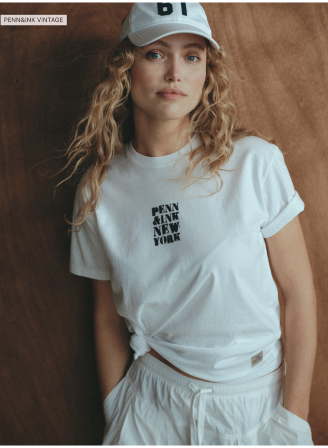 ETTA 01-90 Penn & Ink T-shirt print white black