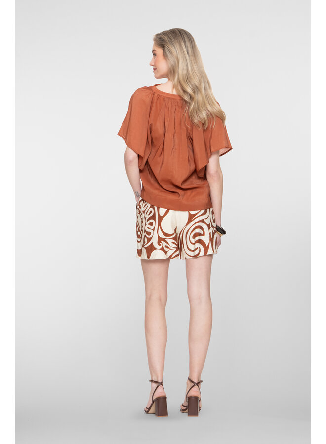 61400-26 760 Geisha Short bi-color ecru/tabacco