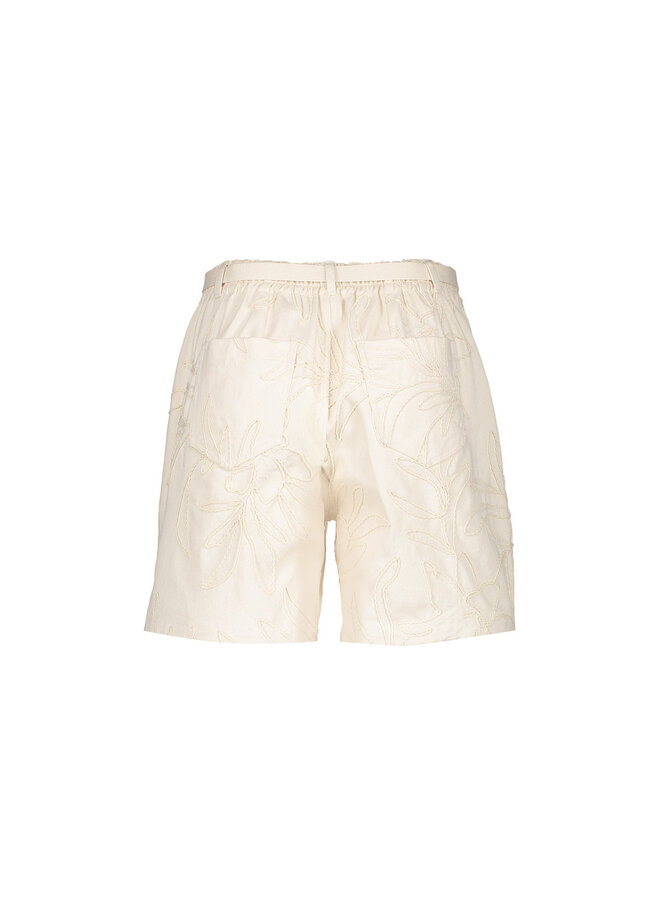 61333-10 718 Geisha Shorts embroidery ecru