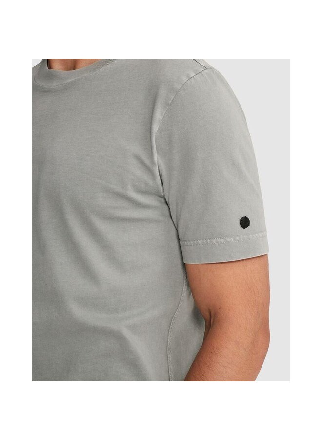 CTSS2604582 9027 Cast Iron Short sleeve r-neck regular fit washed Limestone