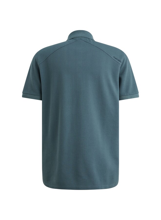 CPSS2604889 5414 Cast Iron Short sleeve polo regular fit two tone waffle Oceanview