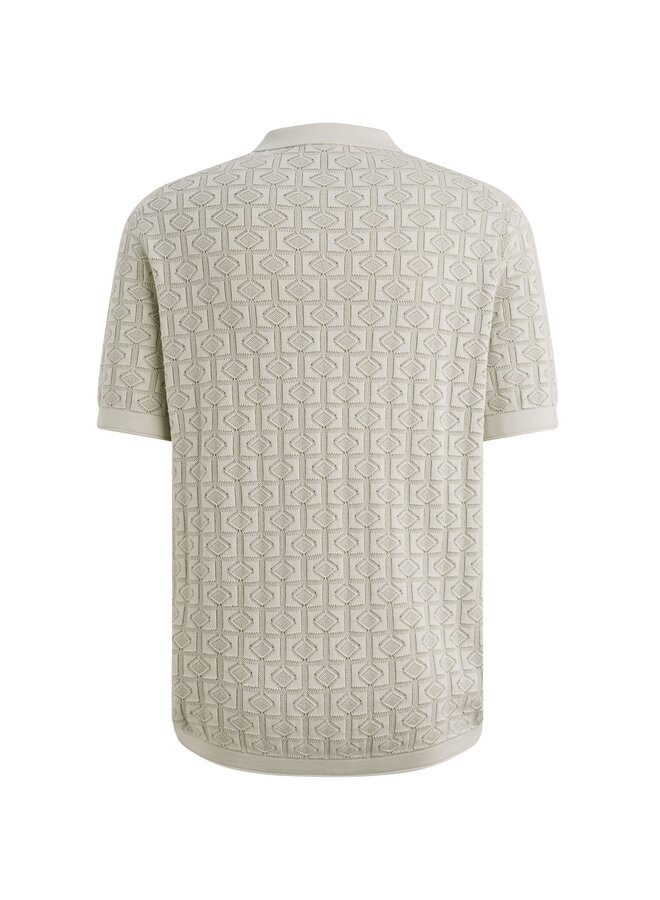 CPSS2604858 7014 Cast Iron Short sleeve polo regular fit ajour Silver Birch