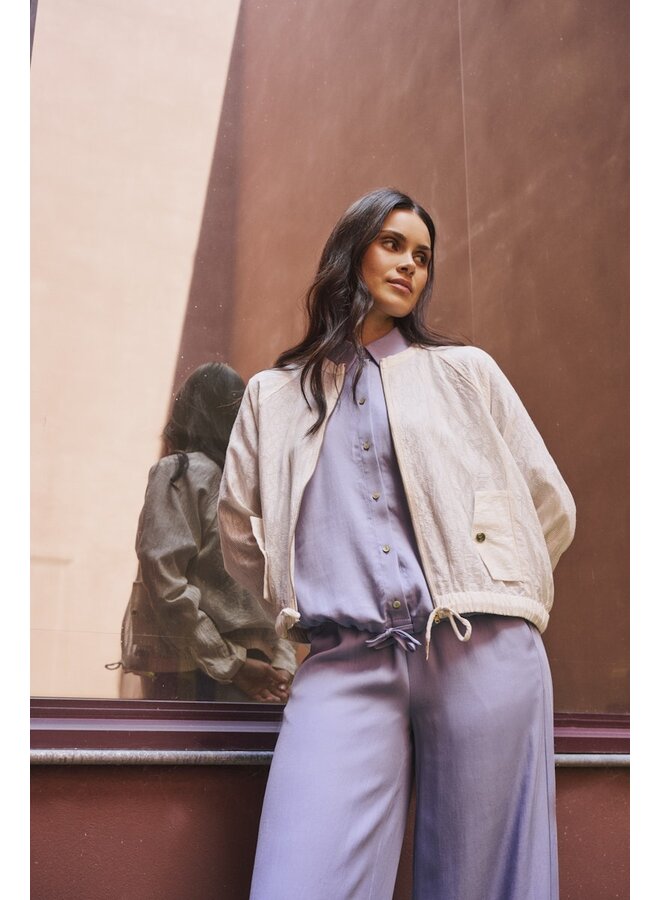 NourRegular.7002623 Rino & Pelle Regular length wide leg pants  Brushed blue