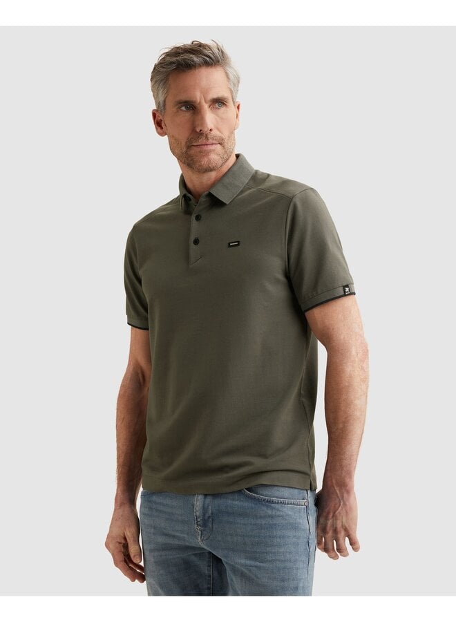 VPSS2604850 9051 Vanguard Short sleeve polo pique blend gentlemans deal Pewter