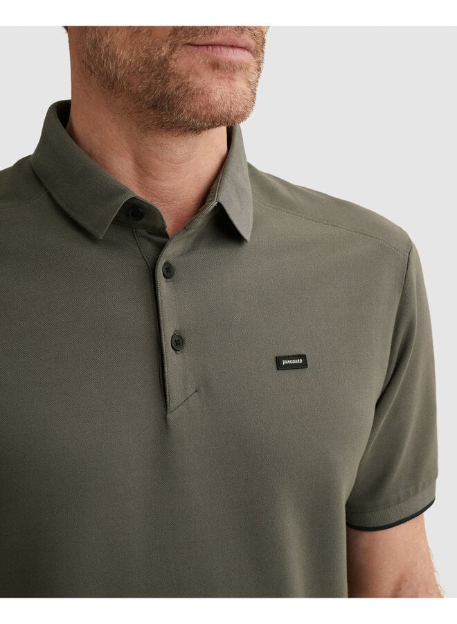 VPSS2604850 9051 Vanguard Short sleeve polo pique blend gentlemans deal Pewter