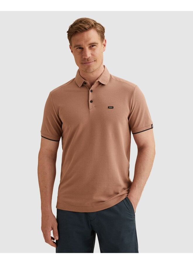 VPSS2604850 8202 Vanguard Short sleeve polo pique blend gentlemans deal Burlwood