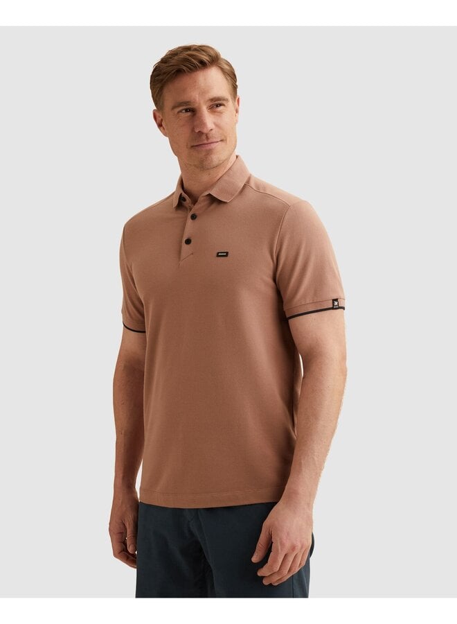 VPSS2604850 8202 Vanguard Short sleeve polo pique blend gentlemans deal Burlwood