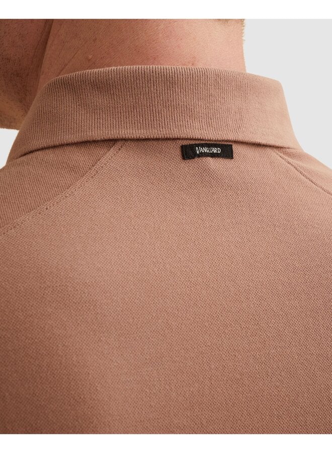 VPSS2604850 8202 Vanguard Short sleeve polo pique blend gentlemans deal Burlwood