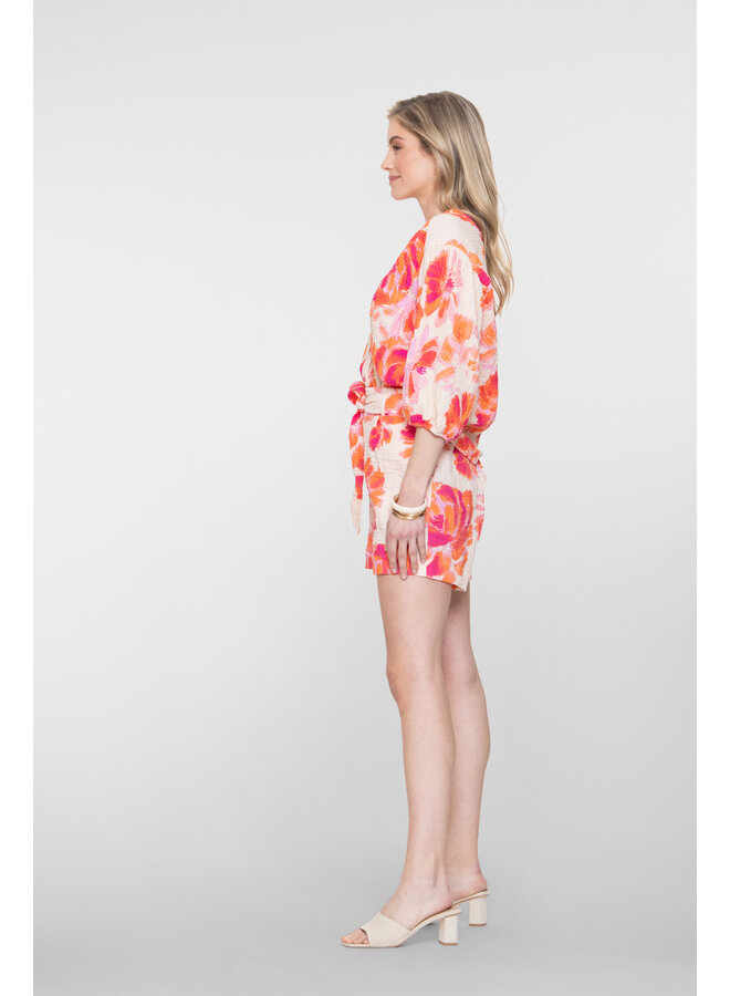 61432-20 250 Geisha short orange/pink/sand