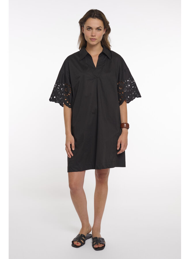 CeylinRegular.7002623 Rino&Pelle Regular length wide dress with sleeve detail  Black