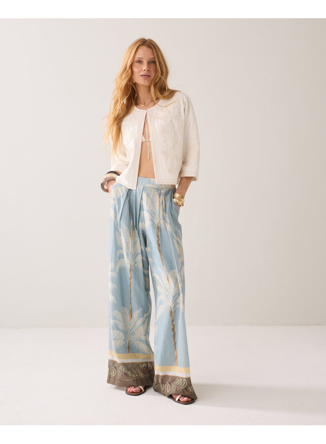 1s1304-12470 122 Summum Jacket Embroidery  Ivory