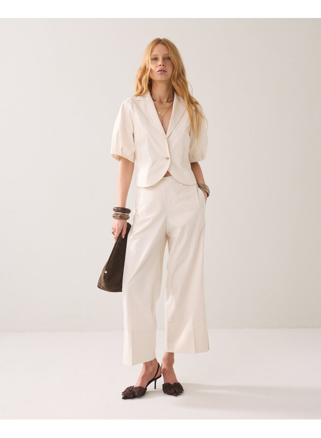 4s2808-11816 115 Summum Trousers Cotton stretch  OffWhite