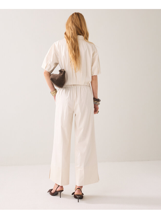 4s2808-11816 115 Summum Trousers Cotton stretch  OffWhite