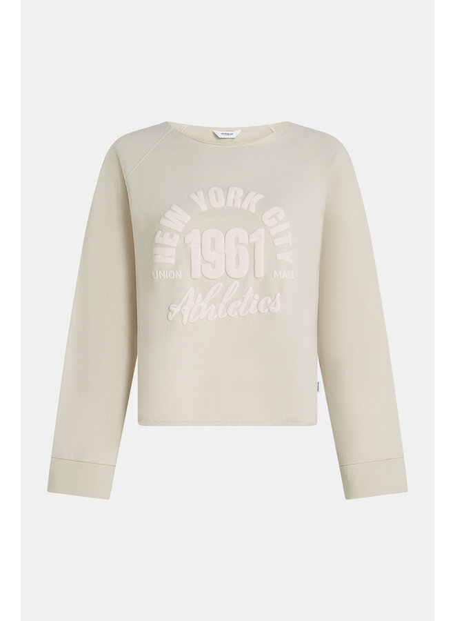 S26F1886LTD 054-018 Penn & Ink Sweater print jute wash