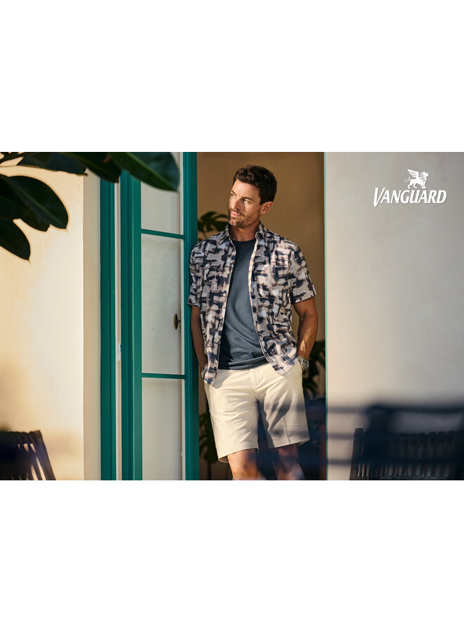 VSH2604680 7014 Vanguard V11 SHORTS LINEN STRETCH Silver Birch