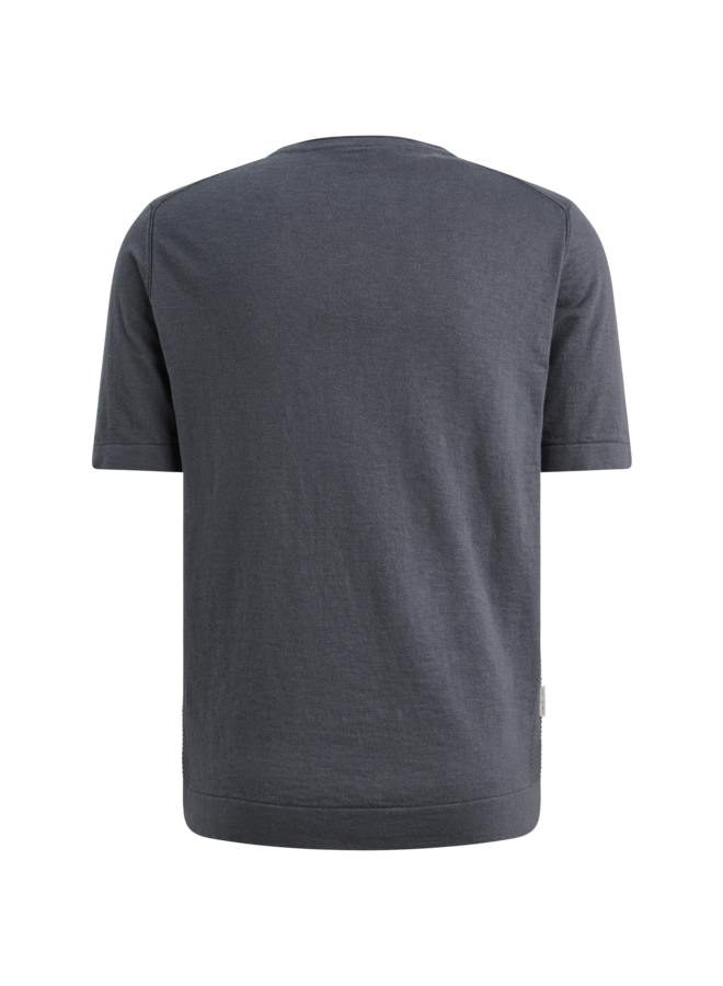 CTSS2604592 9117 Cast Iron Short sleeve r-neck regular fit cotton slub Turbulence