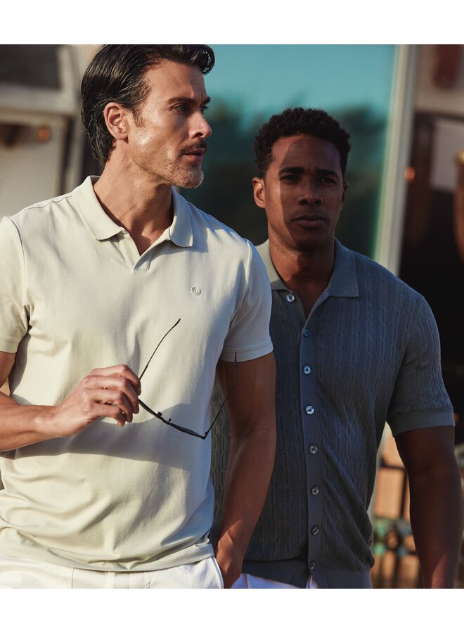 KBIS26-M38 Blue Industry polo MOSS