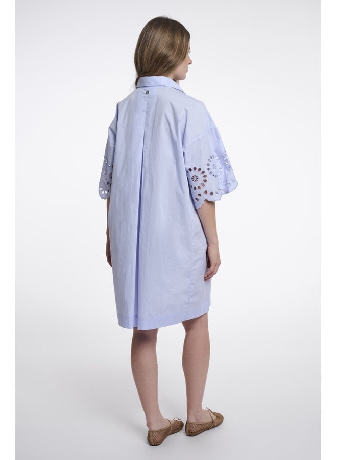 CeylinRegular.7002624 Rino & Pelle Regular length wide dress with sleeve detail  Light blue