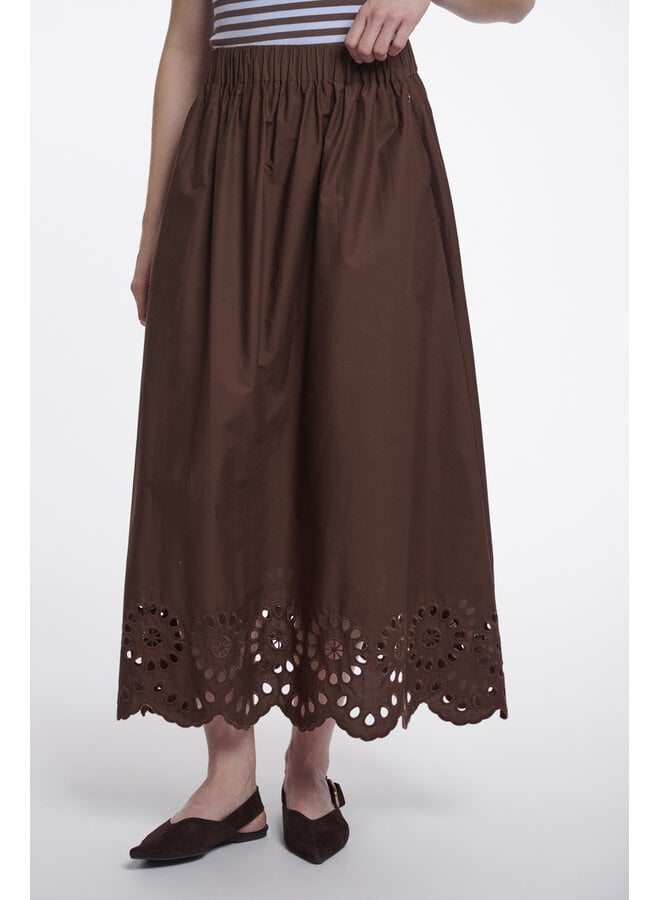 Asse.7002624 Rino & Pelle Midi skirt  Dark brown