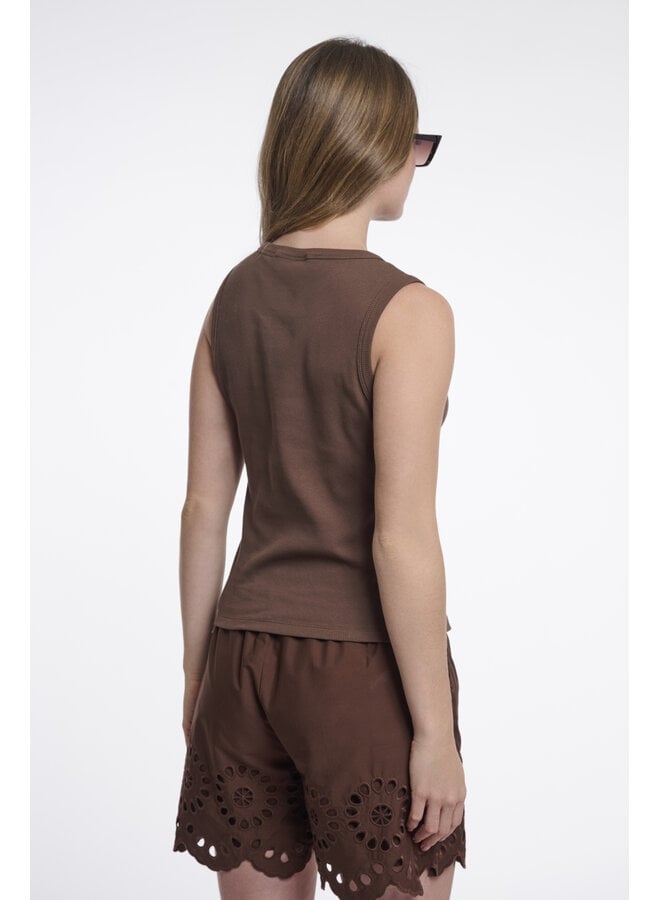 Arza.7002624 Rino & Pelle Tanktop  Dark brown