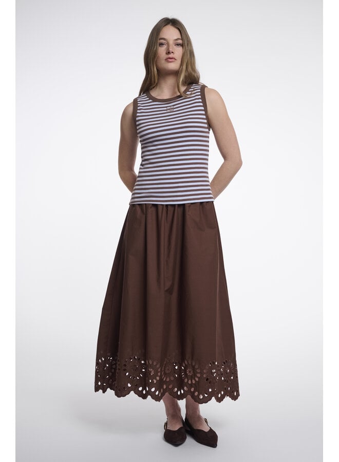 Arza.7002624 Rino & Pelle Tanktop  Blue brown striped